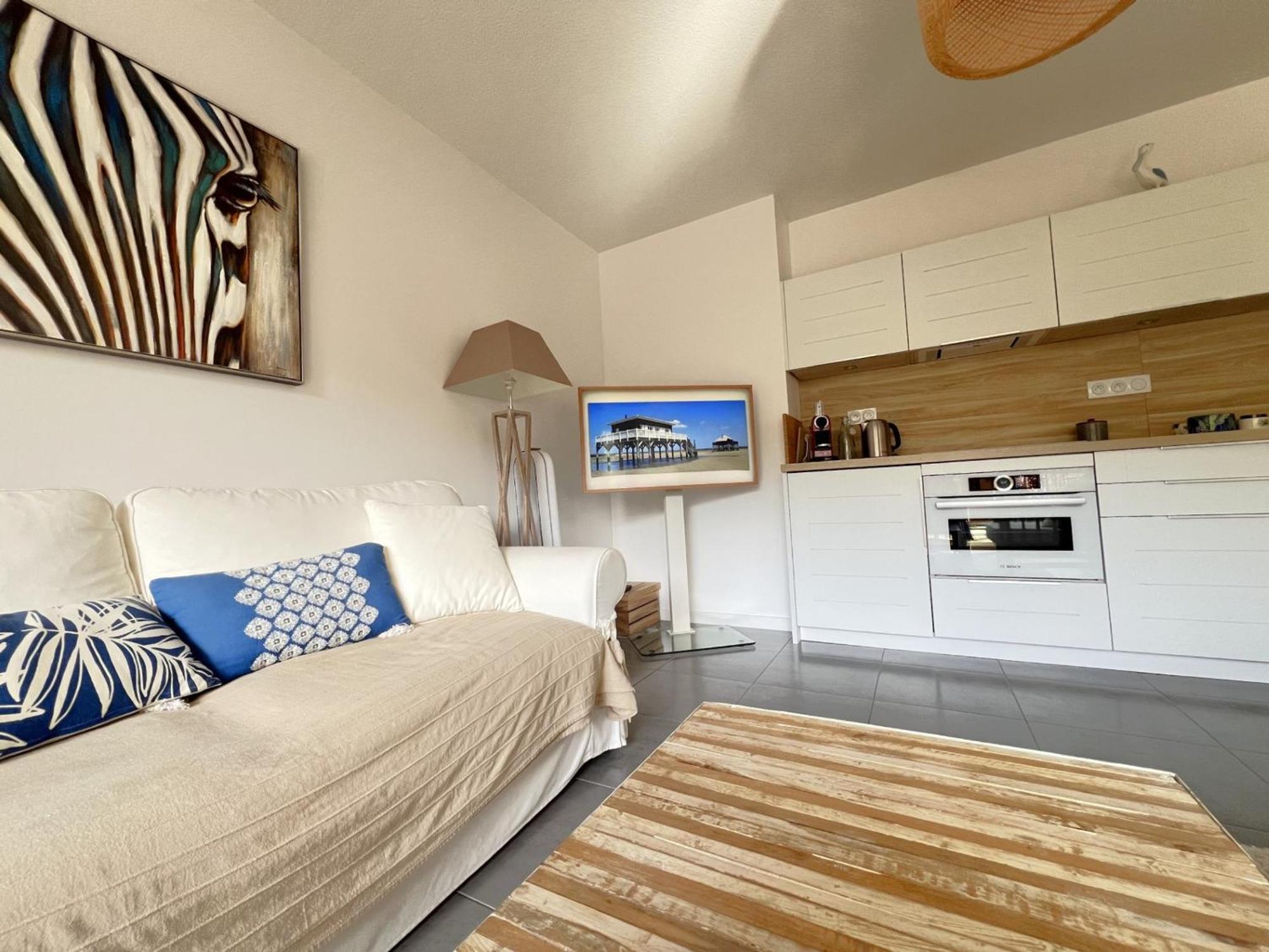 Charmant Appartement Pour 6 En Centre-Ville D'Arcachon Avec Terrasse, Parking Et Wifi - Fr-1-474-174 Kültér fotó